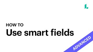 Smart fields for users  Lucidpress Tutorials [upl. by Etep]