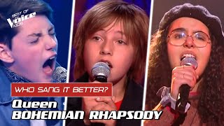 Who sang Queens quotBohemian Rhapsodyquot better 🔥  The Voice Kids [upl. by Ididn]