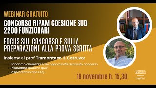 Concorso Coesione Sud 2200 Funzionari tutte le info sul bando e su come superare le prove [upl. by Tacita]