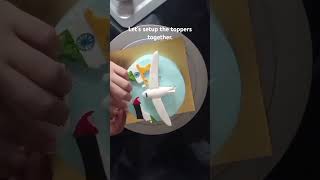 ❣️ WELCOME DADDY CAKE decorating in 20sec🤩 viralshorts trending cake [upl. by Novelia]