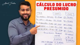 CÁLCULO LUCRO PRESUMIDO do IRPJ e CSLL [upl. by Kelsi]