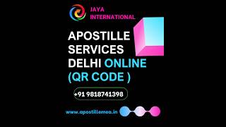 Apostille Attestation Services India  QR Code Apostille [upl. by Airahs]