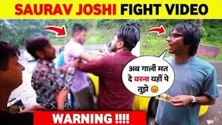 Sourav Joshi की बीच रास्ते में Fight हो गई  Sourav Joshi private vlog🔥 souravjvlogs [upl. by Annaj]