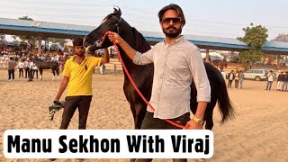 Manu Sekhon Ji With Stallion Viraj at Pushkar Horse Fair Ring Show 2021 [upl. by Sara-Ann]