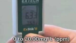 Waterproof ExStik II Dissolved Oxygen Meter Extech DO600 [upl. by Benia956]