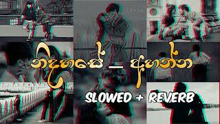 Best Sinhala Song  Collection  SLOWED amp REVERB   NIDAHASE AHANNA [upl. by Cissej]