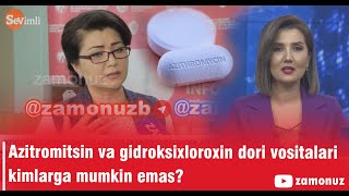 Azitromisin va gidroksixloroxin dori vositalari kimlarga mumkin emas [upl. by Nylrebma868]