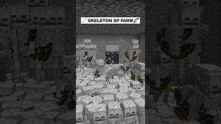 Minecraft Skeleton XP Farm minecraft shorts [upl. by Meridith]