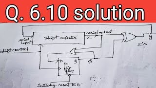 Q 610 Design a serial 2’s complementer with a shift register and a flip‐flop The binary number [upl. by Adnulahs]