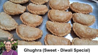 Ghughra  Sweet Ghughra  Diwali Sweet  Gujarati Recipe  Gujiya  Priyankas Good Food [upl. by Hgielram]