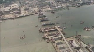 Londons Thames Barrier under construction  East London  1980 [upl. by Accebor]