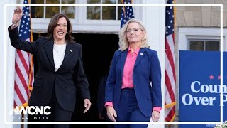 Liz Cheney campaigns with Kamala Harris to win antiTrump Republicans [upl. by Saxena]