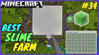 MINECRAFT SLIME FARM 120  BEST SLIME FARM BEDROCKJAVA [upl. by Tudor362]