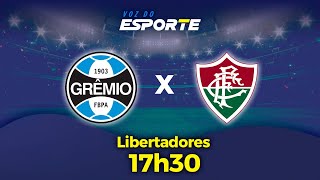 GRÊMIO X FLUMINENSE  AO VIVO  LIBERTADORES  13082024 [upl. by Ddart775]