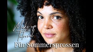 Make up Tutorial Sommersprossen schminken amp natürlich [upl. by Cirred]