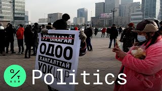 Coronavirus Mongolia Government Toppled By Bathrobe Protests [upl. by Melbourne969]