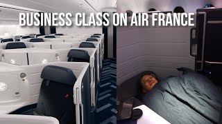 Flying business class to Amsterdam with Air France 🇫🇷 [upl. by Ambrosius]