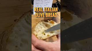 REAL AUTHENTIC ITALIAN 🍞 CIABATTA  GREEN OLIVES 🫒 only 5 ingredients [upl. by Silado]