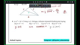 Attestatsiya 3Mock test tahlili [upl. by Seldun680]