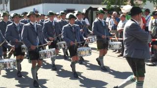 Trommlerzug Groß und Kleinweil beim Bezirksmusikfest in Ohlstadt [upl. by Shu]