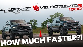 1000 HP Raptor R vs RAM TRX  VelociRaptoR 1000 by Hennessey [upl. by Alledi]