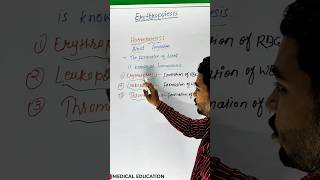 What is Erythropoiesis Types of Erythropoiesis  medicaleducation ytshorts erythropoiesis [upl. by Refinnej]