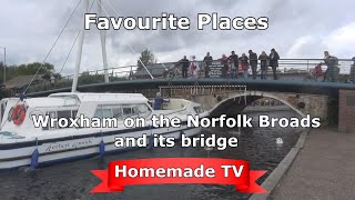 Norfolk Broads boats at Wroxham and its famous bridge [upl. by Akcebar91]