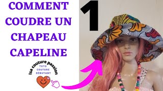 Partie1 comment coudre un chapeau capeline IsacouturePassion tuto couture​ [upl. by Adyl492]