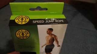 Unboxing Golds Gym Speed Jump Rope 9 [upl. by Decca]