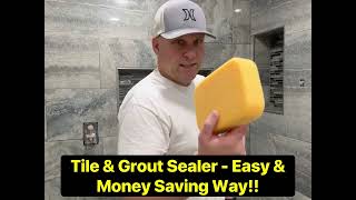 How To Seal Tile amp Grout  Easy amp Money Saving Way Using 511 Miracle Impregnator Sealer [upl. by Fairleigh]