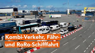 Hafenprozesse Rostock KombiVerkehr Fähr und RoRoSchifffahrt [upl. by Auohc503]