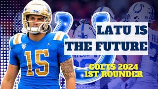 Indianapolis Colts select LAIATU LATU 15th OVERALL in 2024 NFL Draft [upl. by Oneill]