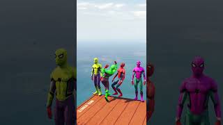 GTA 5 Spiderman Ragdolls  Jumps  Fails ep99 shorts [upl. by Gustie]