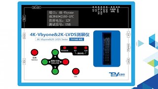 Tv160 8th generation led lcd screen tester 4kvbyone amp 2k lvds led tv panel diagnosis testing tool [upl. by Ititrefen]