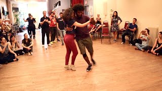 Forró New York Weekend 2019  Bernard Bento Salles amp Milena Morais roots style dance demonstration [upl. by Anaic]