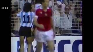 Daniel Bertoni Argentina  18061982  Argentina 4x1 Hungria  1 gol [upl. by Rialc]