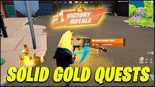 Loot Chests in SOLID GOLD amp Earn a GOLD Victory Crown Location ALL SOLID GOLD QUESTS [upl. by Gillead491]