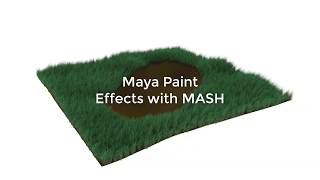 Maya Paint Effects with MASH  Field of grass [upl. by Crawford560]