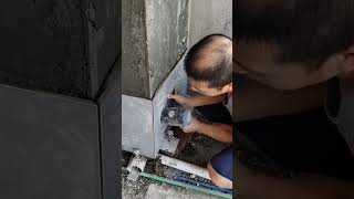 Angle grinder tile chamfer convenientyoutubeshorts viralvideo [upl. by Assetan877]