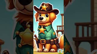 My Dog is a Sheriff Cowboy funnydog dogmemes shorts [upl. by Nylirrej]