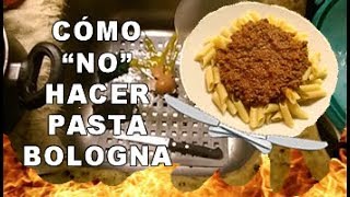 HACER PASTA BOLOGNA FÁCIL Y RÁPIDO  Receta Única [upl. by Sonya545]