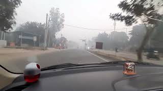 Driving In Highway WINTER 4k gurgaon delhi [upl. by Allx]