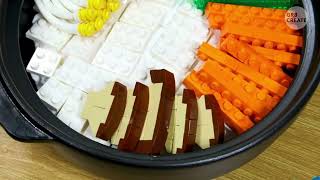 Lego Stop Motion Cooking  The Lego bibimbap and side dishes are both cooked and raw [upl. by Rehpotsyrk24]