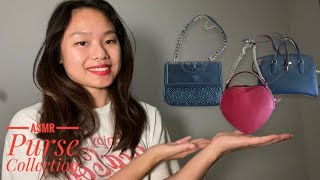 ASMR Purse Unboxing amp Purse Collection 👜 Tingly Tapping [upl. by Nivanod159]