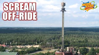 Scream OffRide Footage Heide Park Intamin Drop Tower  NonCopyright [upl. by Goldsmith]