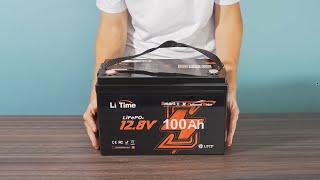 Power Your Adventures with LiTime 12V 100Ah Marine Battery Ultimate for Trolling Motors [upl. by Annahsor215]