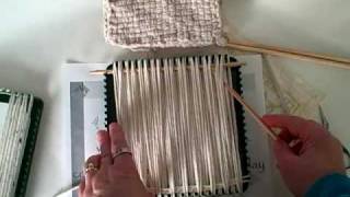 How to weave with yarn on the potholder loom [upl. by Maida237]