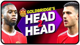 DALOT vs WAN BISSAKA Man Utd Head to Head with Mark Goldbridge [upl. by Alissa]