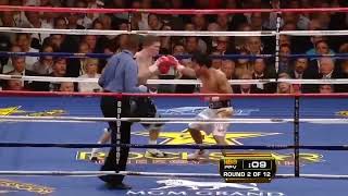 Pacquiaos Legendary Knockout of Ricky Hatton [upl. by Anyrtak]