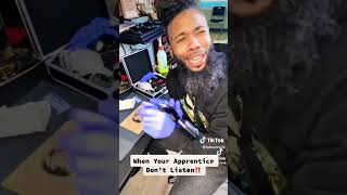 Getting Your Tattoo Apprenticeship Be Like This‼️ baltimore entertainment comedy tattooartist [upl. by Rosalee52]